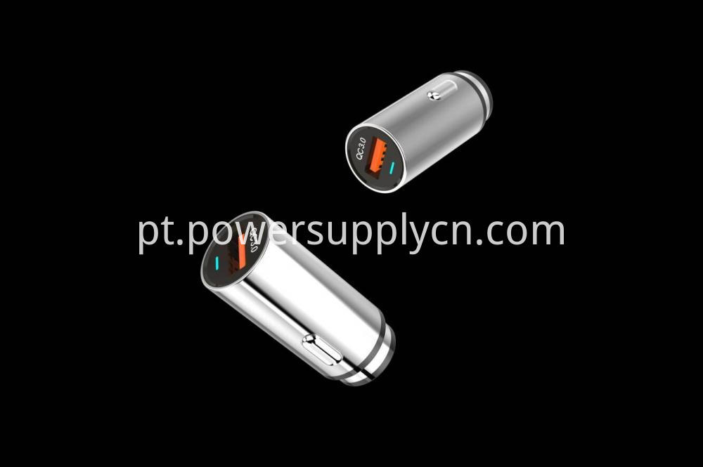 Qc3 0 Único Carregador De Carro Usb 18 w Qc3 0 Single Usb Car Charger 18w